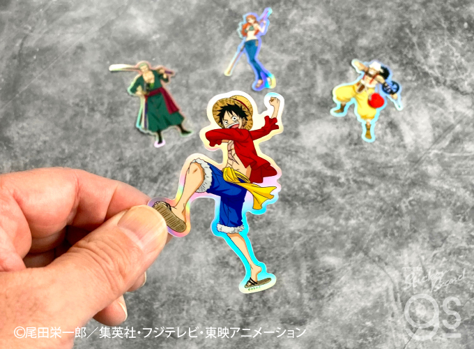 ワンピース onepiece エッグヘッド編 ホログラム缶バッジ ルフィ 16個 ワンピース ホログラムステッカー ルフィ(エッグヘッド) ONE
