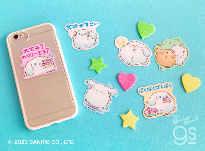 全6種セット ぷくぷく シナモロール ミニステッカー 大人買い セット