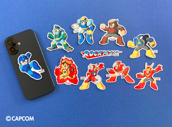 10種セット ロックマン ダイカットステッカー ゲーム CAPCOM カプコン