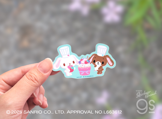 シュガーバニーズ ダイカットミニステッカー しろうさ サンリオ sanrio