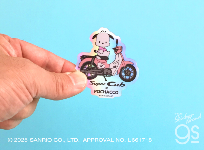 はぴだんぶい×Super Cub ホログラムステッカー ハンギョドン サンリオ