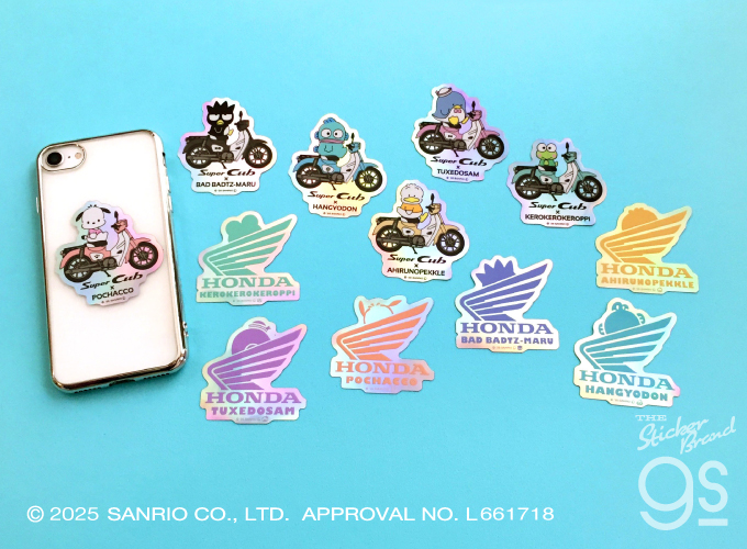 はぴだんぶい×Super Cub ホログラムステッカー ロゴ ハンギョドン