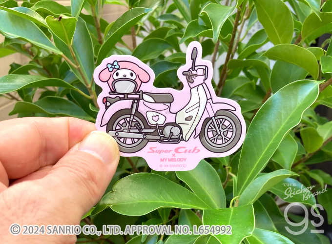 車体5種セット Super Cub×サンリオキャラクターズ ステッカー
