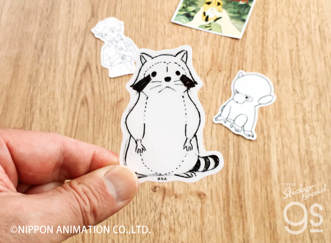 5種セット 世界名作劇場 透明ステッカー アニメ 懐かし クリアカラー