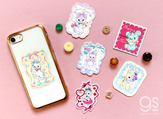 SWIMMER スイマー ふわふわひよこ ミニステッカー キャラクター