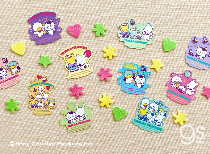 タマ＆フレンズ ダイカットステッカー ポチ&バイキンくん コラボ