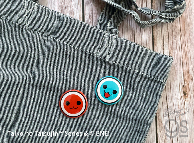 全3種セット 太鼓の達人 44mm缶バッジ リズムゲーム 和太鼓 game 音楽