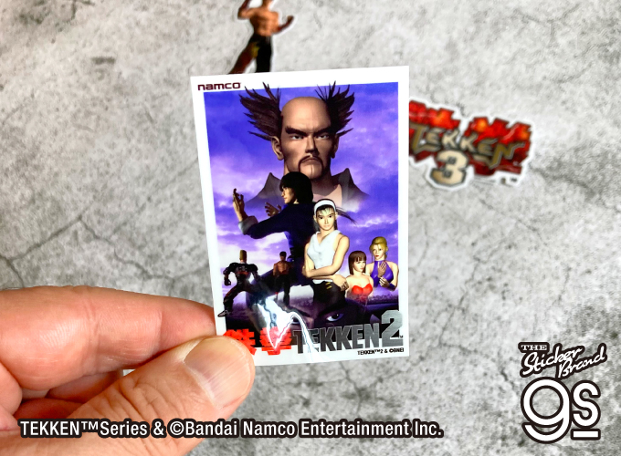 アニメポスター　ゲームポスター　鉄拳　プレイステーション　BANDAI 鉄拳レジェンドシリーズ ポスターデザインステッカー 鉄拳 3