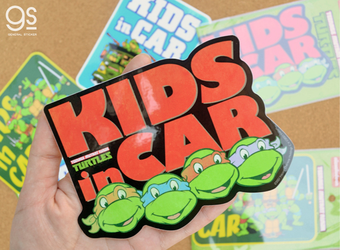ミュータント・タートルズ KIDS in CAR 緑 キャラクター