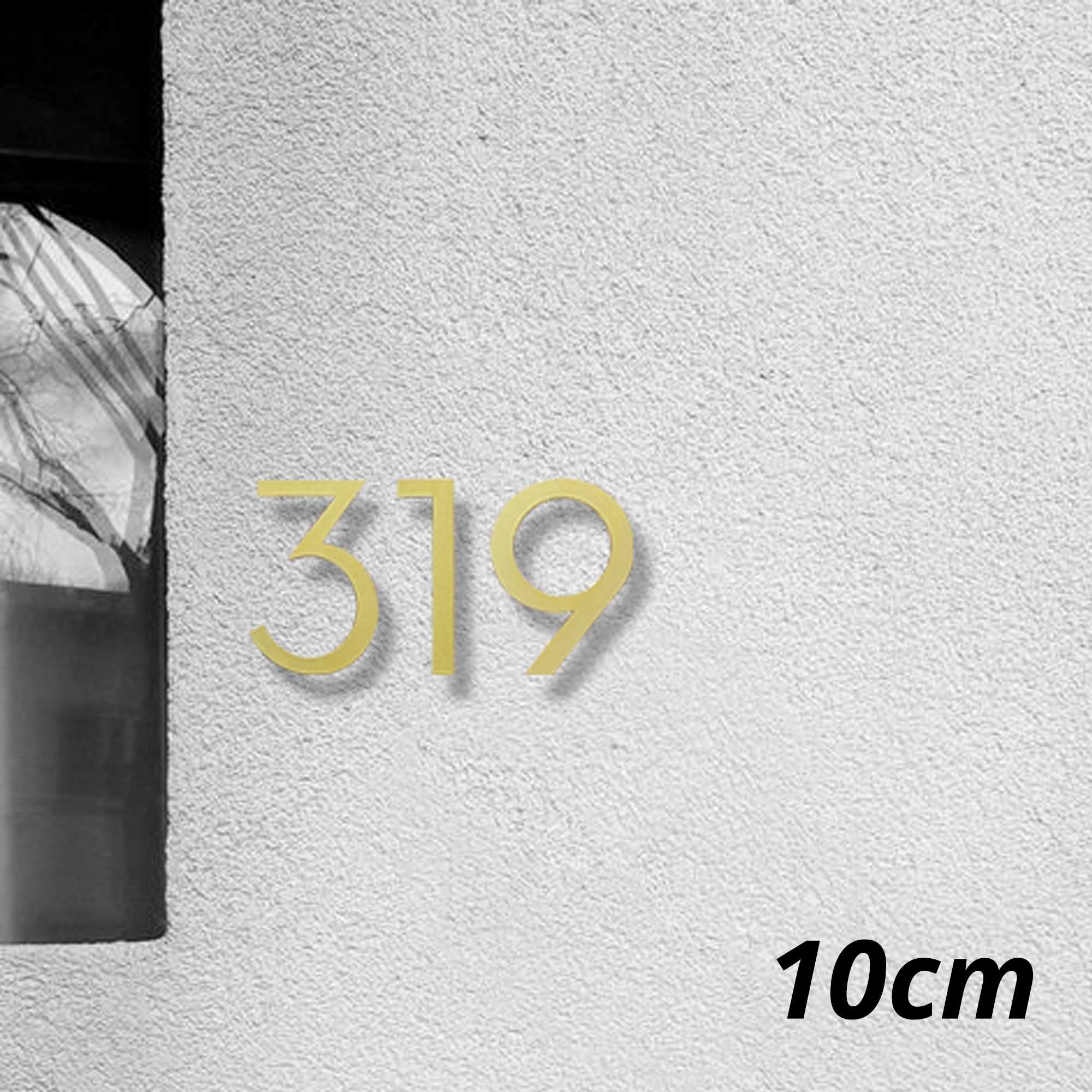 15cmの金色の大きなフローティングハウスドア番号,モダンな建物の看板,アドレスプレート - 41