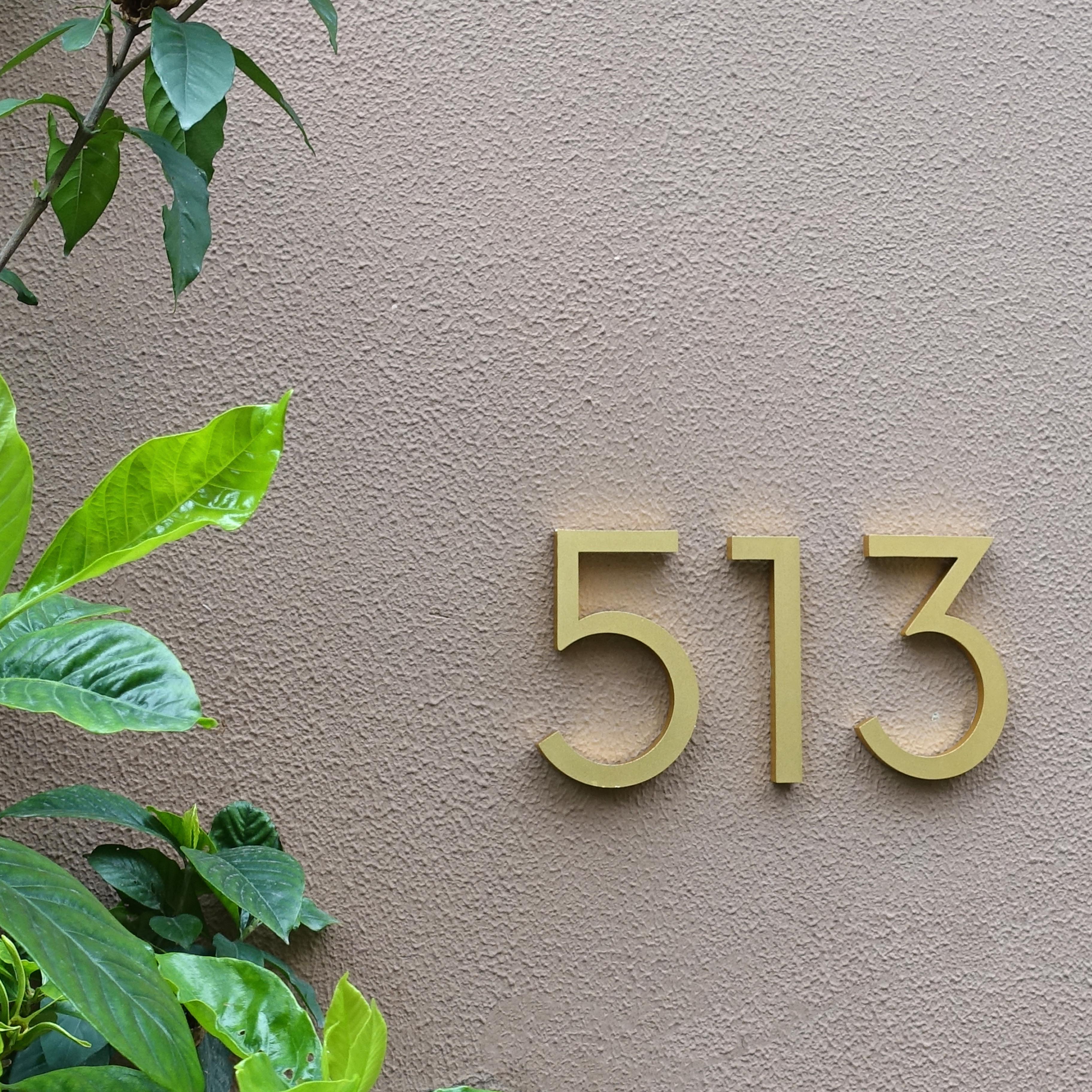 15cmの金色の大きなフローティングハウスドア番号,モダンな建物の看板,アドレスプレート - 17