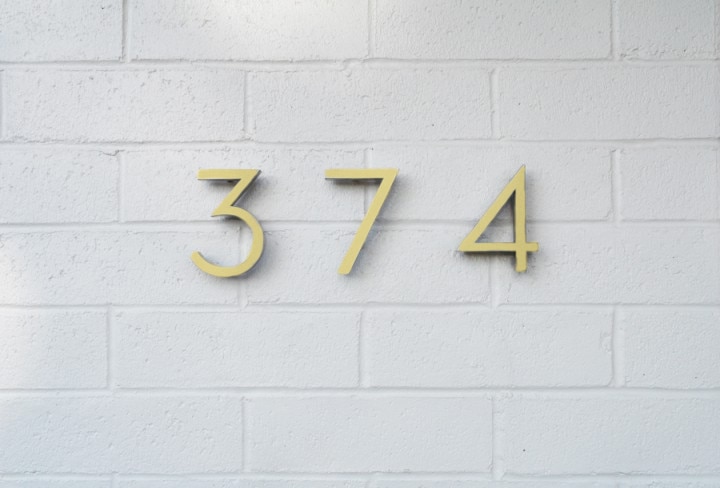 15cmの金色の大きなフローティングハウスドア番号,モダンな建物の看板,アドレスプレート - 7