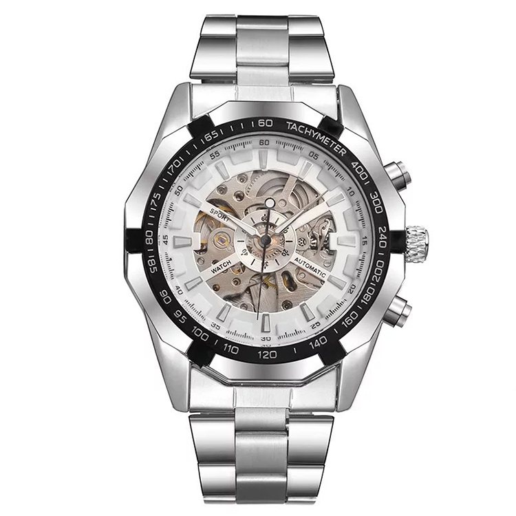 腕時計 メンズ スケルトン ウォッチ 機械式時計 自動巻き ステンレスベルト 防水 プレゼント ギフト 贈り物 男性用 メンズ アナログ 腕時計 機械式腕時計｜wealthyinclude｜02