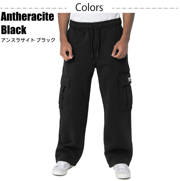 PRO CLUB ヘビーウェイト フーディ＆カーゴパンツ セット S ブラック PRO CLUB（プロクラブ） カーゴパンツ テーパード スウェットパンツ