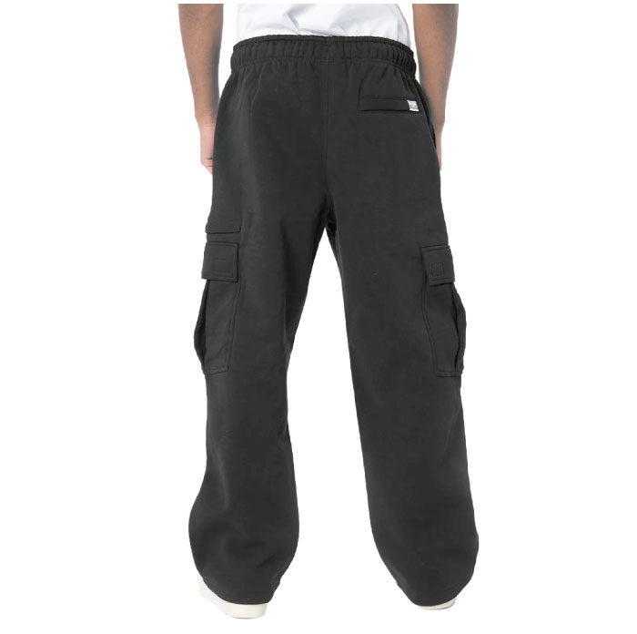 POLO CLUB ブラックカーゴパンツ ウエストゴム ポケット付き PRO CLUB（プロクラブ） スエット カーゴパンツ ヘビーウェイト 3