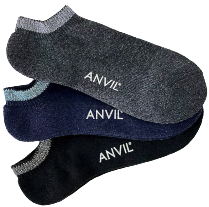 anvil（アンビル） アンヴィル ショートソックス 3足セット アンクル
