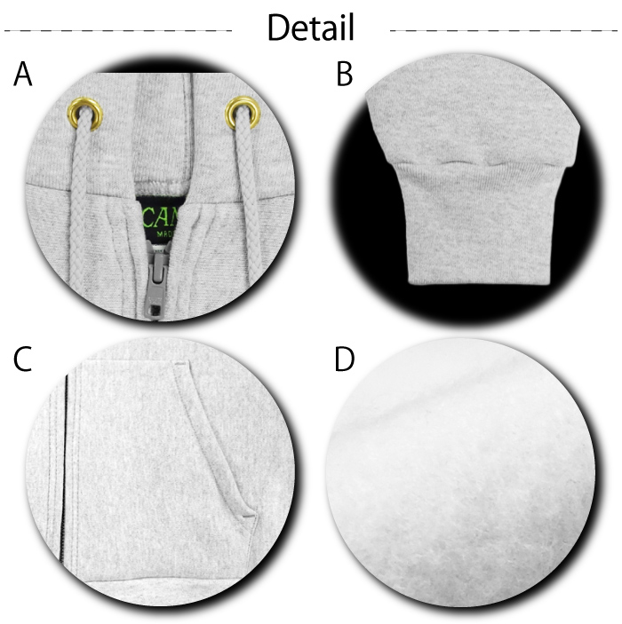 CAMBER（キャンバー） HOODED Zipper ジップアップ フード パーカー 12