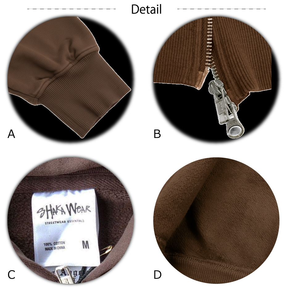 SHAKA WeAR（シャカウェア） 後染め ダブルジップアップ パーカー