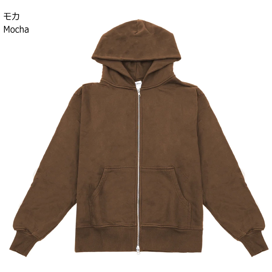 SHAKA WeAR（シャカウェア） 後染め ダブルジップアップ パーカー