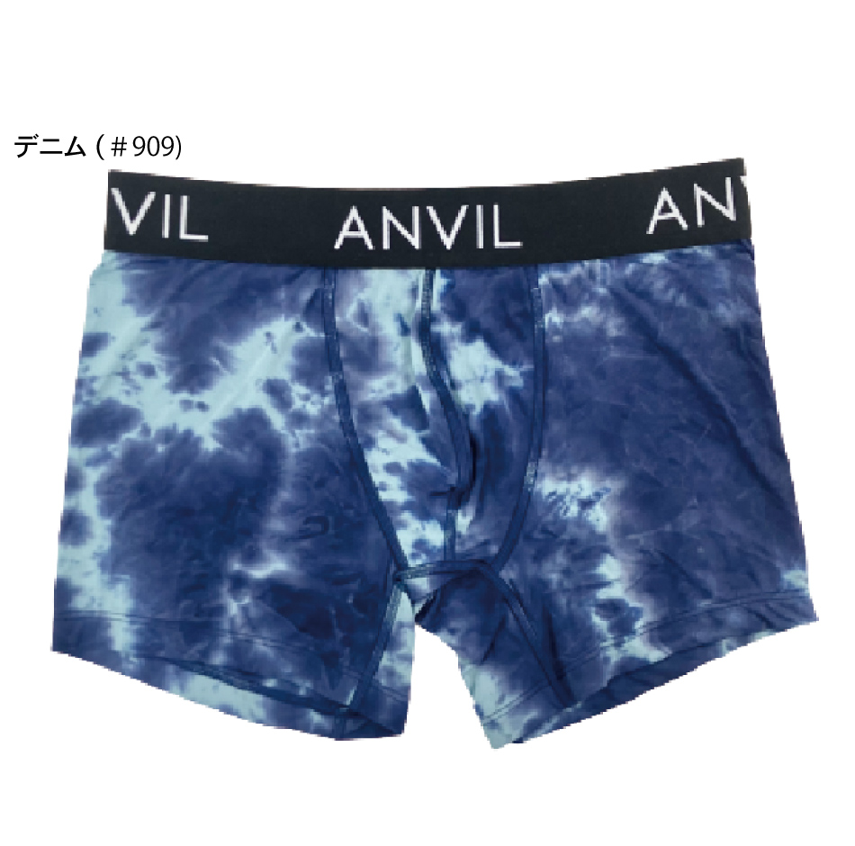 ANVIL アンビル アンダーウェア タイダイ ボクサー パンツ トランクス ベルト幅 44mm 7パターン 3サイズ M~XL ANV906 907 909｜wearthesound｜08