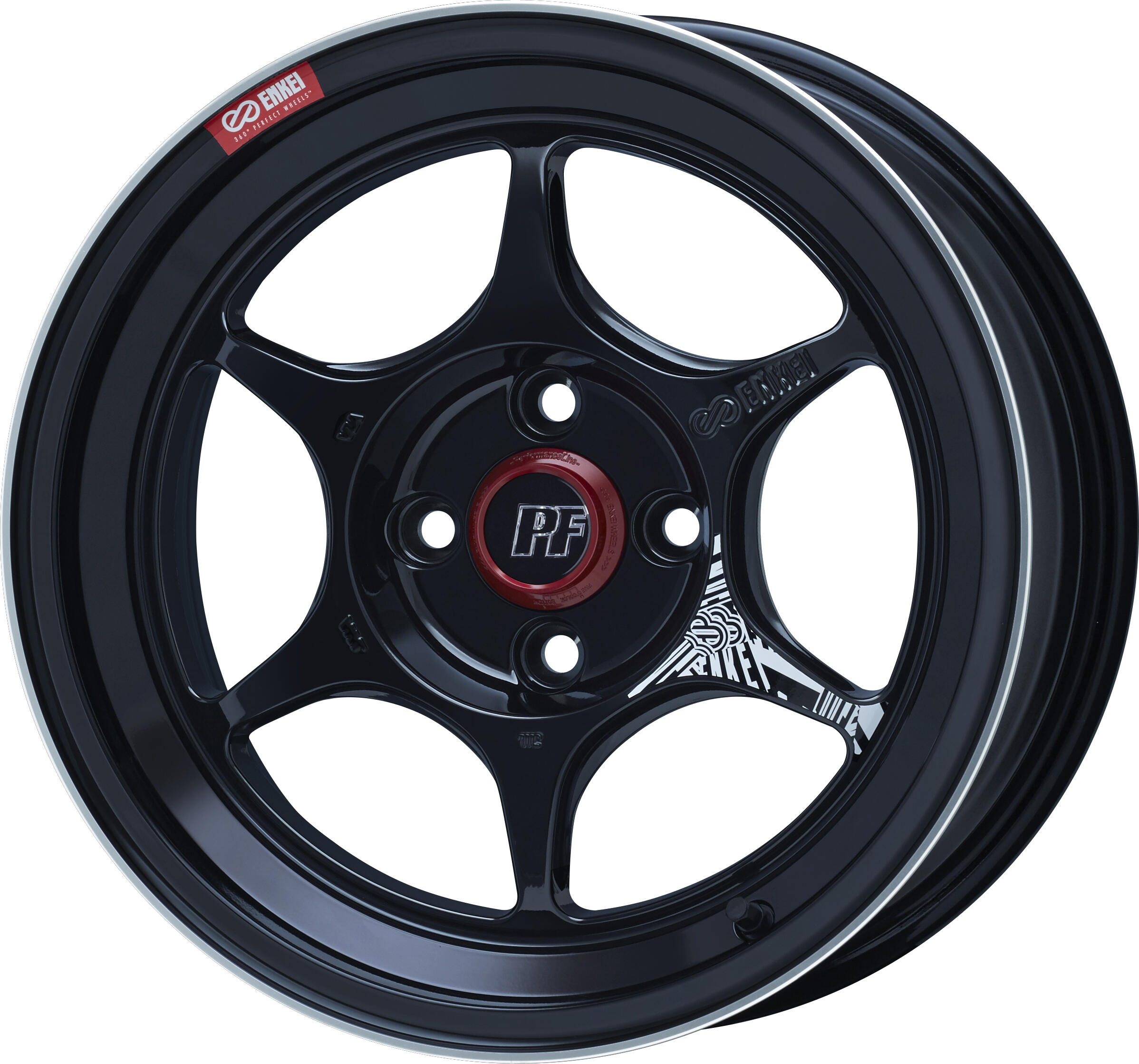 ENKEI PF06 4本 15X8.0J+35 4 100 マシニングブラック :enkei pf06 145:カーピットアイドル2号店