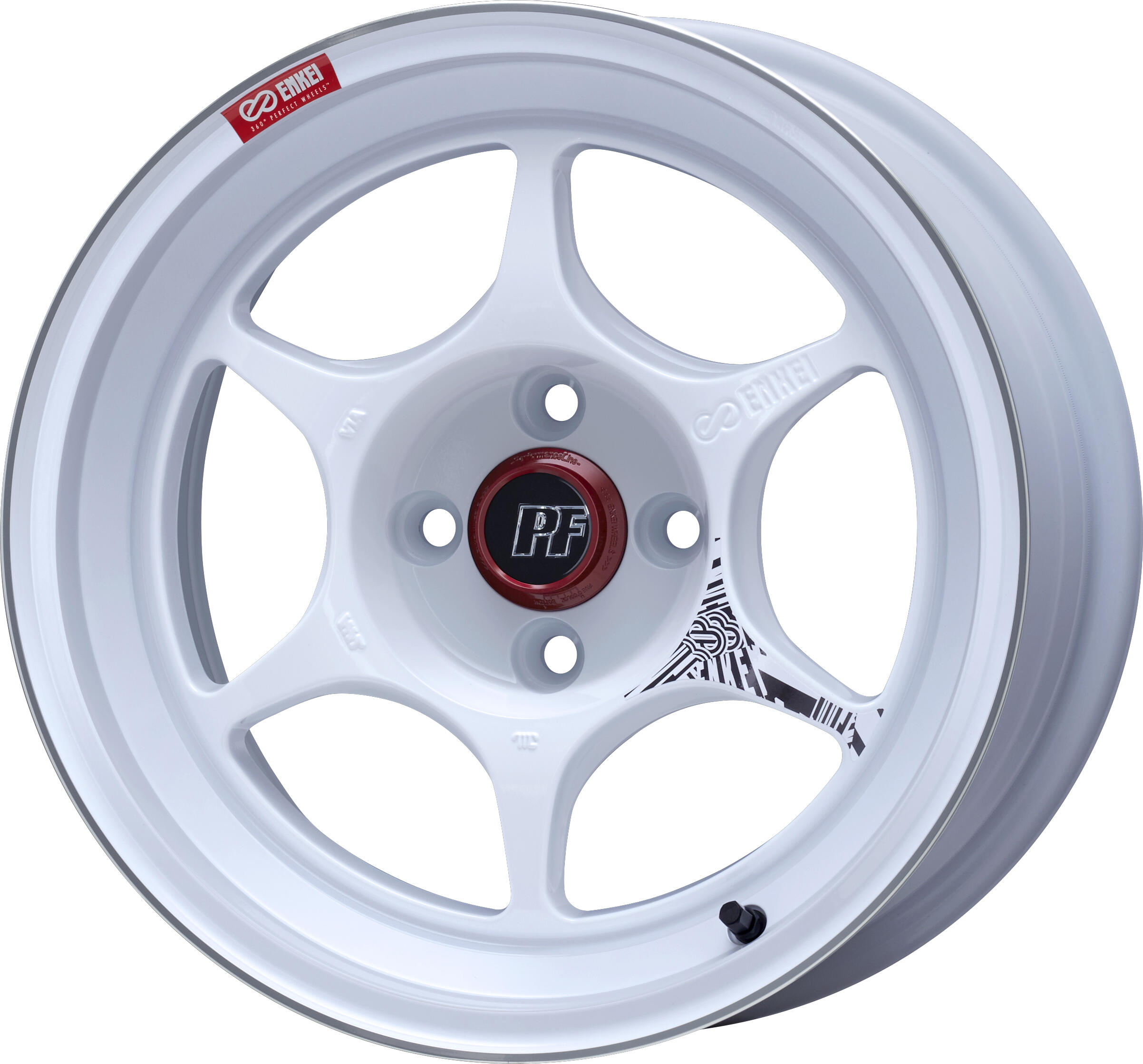 ENKEI PF06 1本 17X7.5J+38 5 114.3 マシニングホワイト :enkei pf06 91:カーピットアイドル2号店