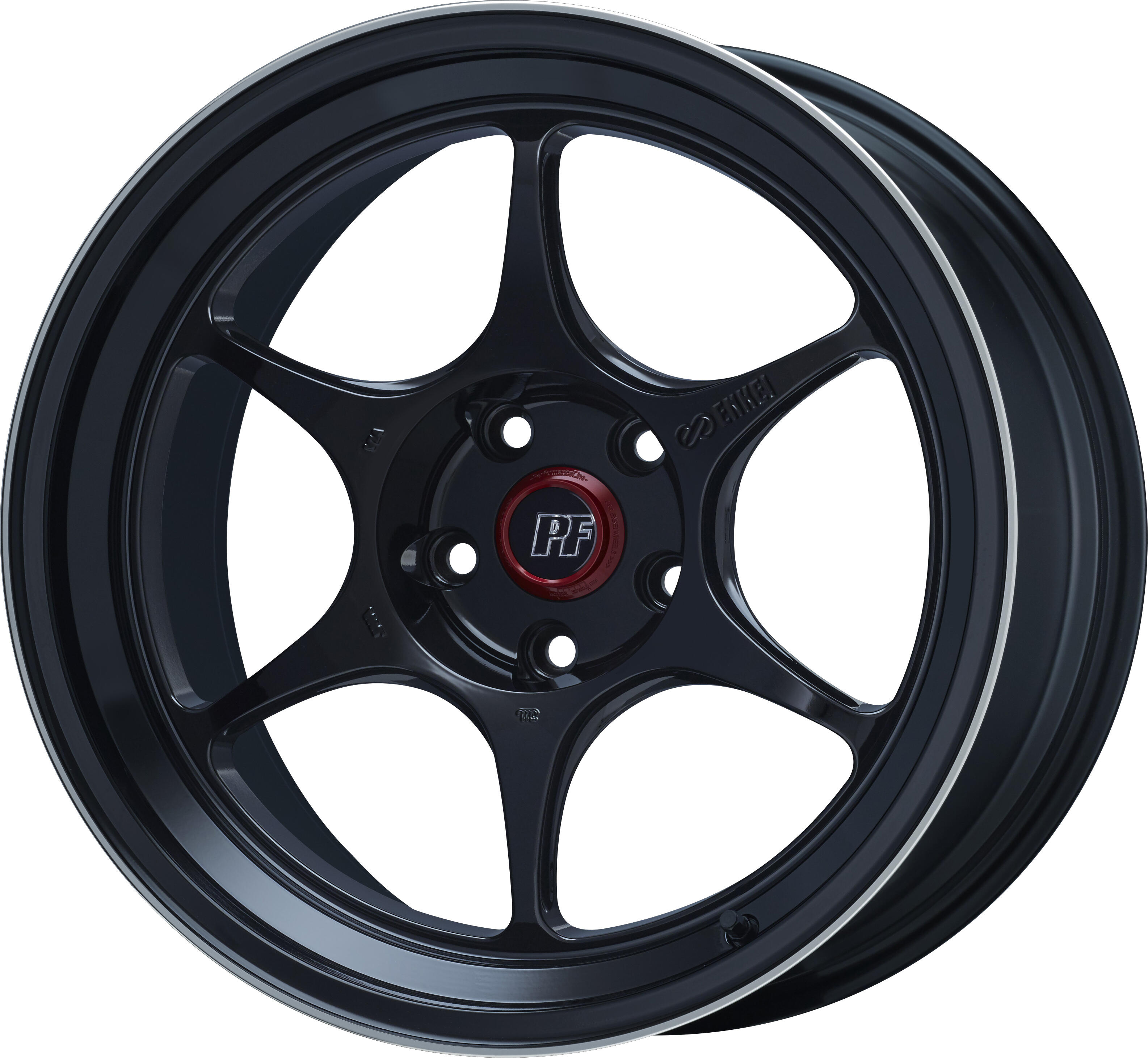 ENKEI PF06 1本 18X9.5J+27 5 114.3 マシニングブラック :enkei pf06 55:カーピットアイドル2号店