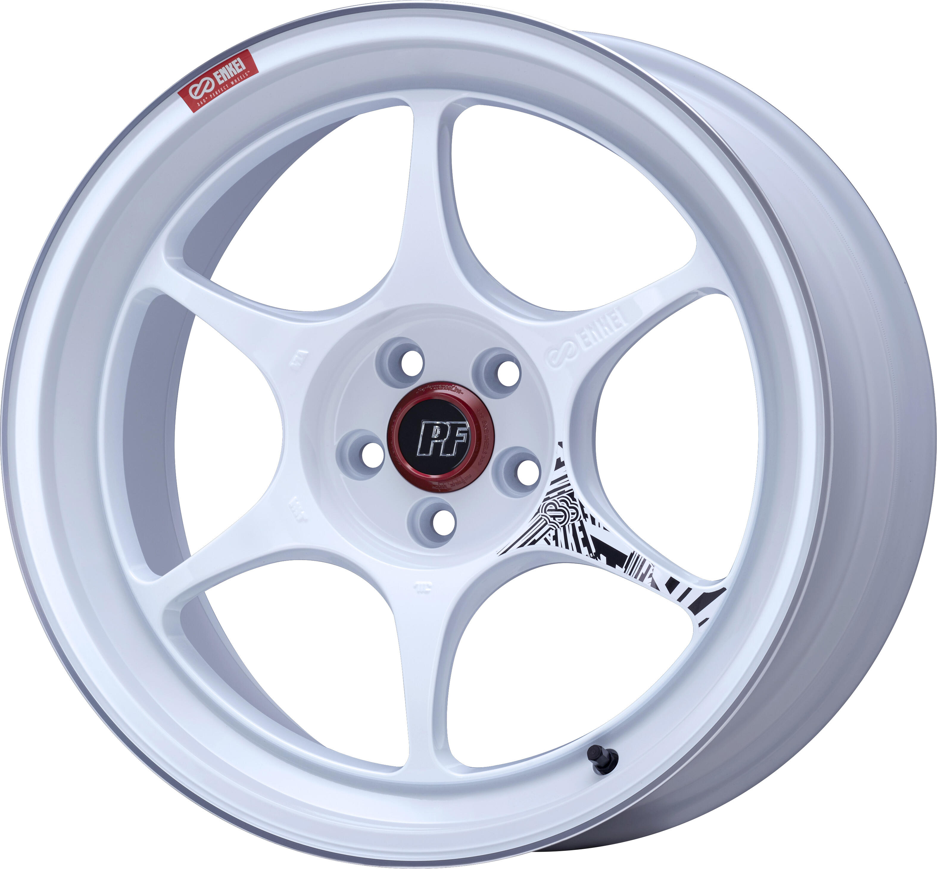 ENKEI PF06 1本 18X9.5J+40 5 114.3 マシニングホワイト :enkei pf06 109:カーピットアイドル2号店