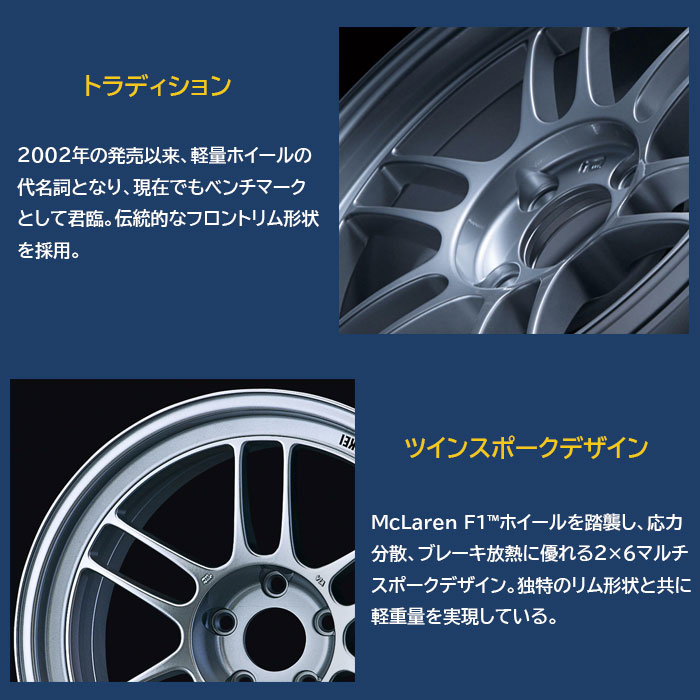 ENKEI RPF1 4本 17X7.0J+43 4 100 シルバー｜web-carshop-2001｜02