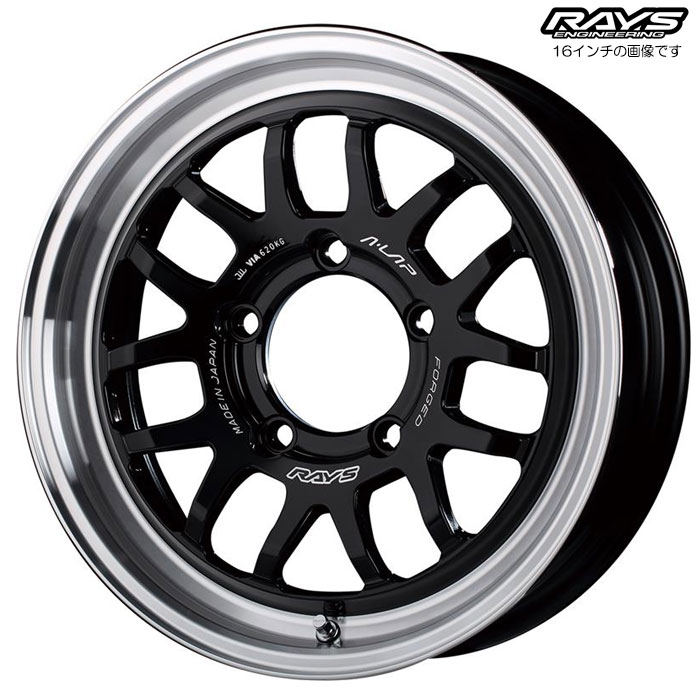 RAYS A LAP 07X ブラック/リムDC 4本 16×6.0J 5 5H 139.7 レイズホイール ジムニーシエラ JB74W 用 新品 :rays alap07x 35:カーピットアイドル2号店