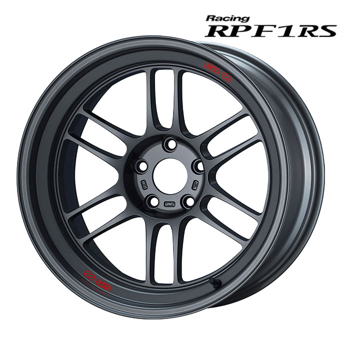 ENKEI RPF1RS 1本 18X9.5J+12 5 114.3 マットダークガンメタリック｜web-carshop-2001