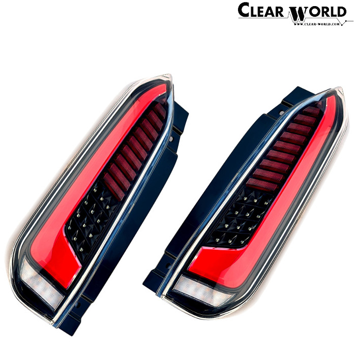 ClearWorld チューブフルLEDテール 流れるウインカー デリカミニ B34A B35A B37A B38A レッドバー/クリアレンズ クリアワールド CTMI-05B