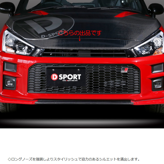DーSPORT D SPORT ノーズガーニッシュ フルカーボン コペン GR SPORT