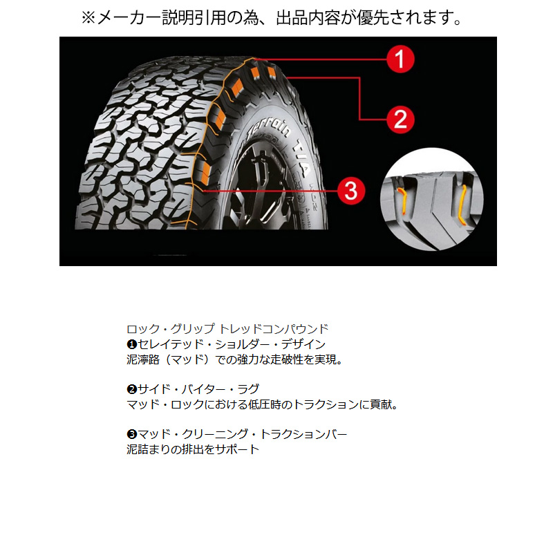 ALL TERRAIN T/A KO2 LT215/70R16 100/97R 57JV MF 16X5.5J+20 5H 139.7 ジムニー JB64W JB23W 用 1本｜web-carshop｜08