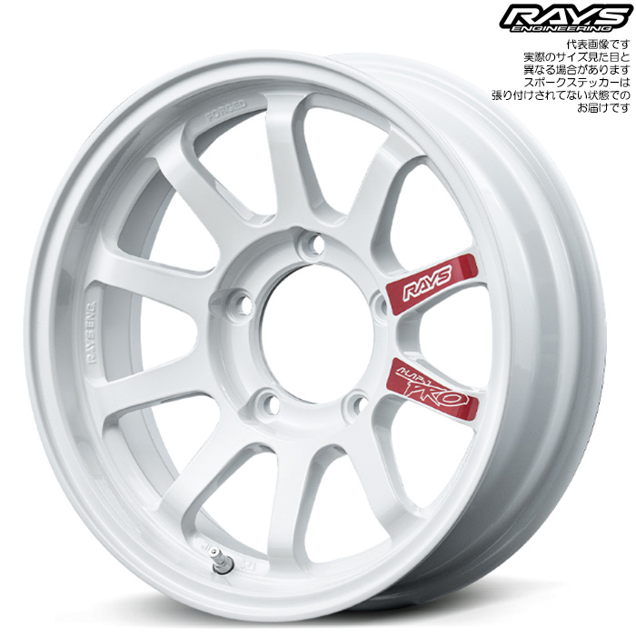 レイズ A LAP-J PRO ホワイト 16×5.5J+21 5H 139.7 4本 ジムニー JB64W JB23W RAYS A LAP-J プロ ダッシュホワイト(DW)｜web-carshop