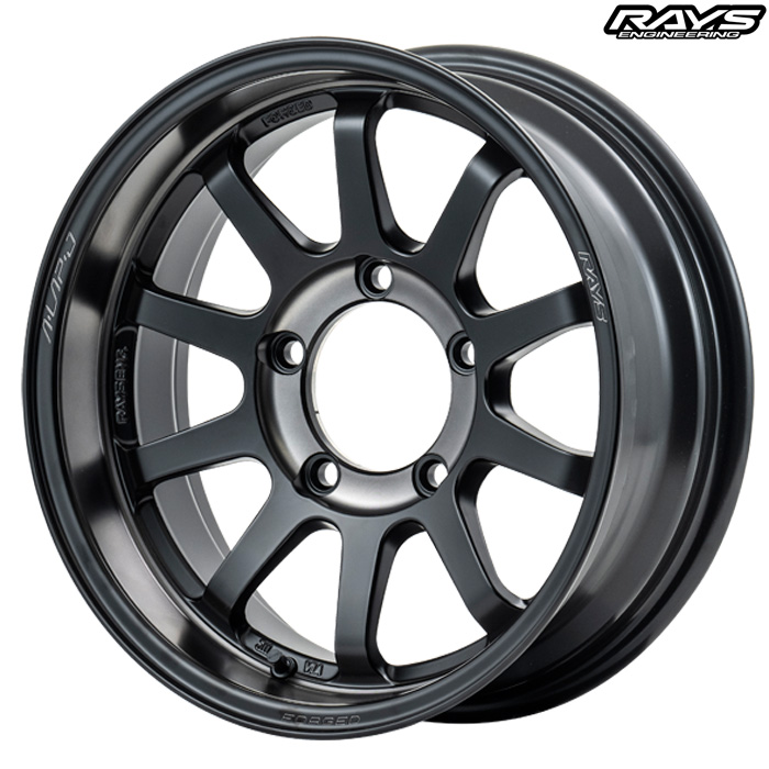 レイズ A LAP-J 2324 LIMITED  ブラック 16×6.0J-05 5H 139.7 4本 ジムニーシエラ JB74W RAYS リミテッドエディション マットトランスルーセントブラック(PH)｜web-carshop