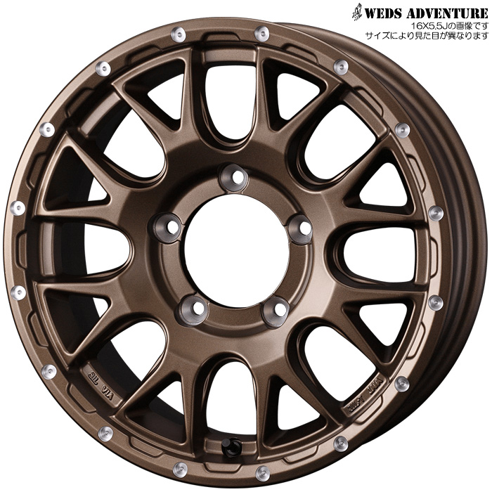 ジオランダー M/T G003 185/85R16 105/103N LT マッドヴァンス08 ブロンズ 16X5.5J+22 5H 139.7 ジムニー JB64W JB23W 用 1本 : jimny tirewheel 2882 : カーピットアイドル