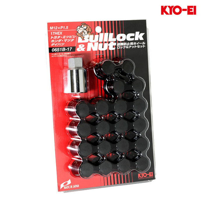KYO-EI ブルロック袋タイプ M12×P1.5 17HEX クローム ロック
