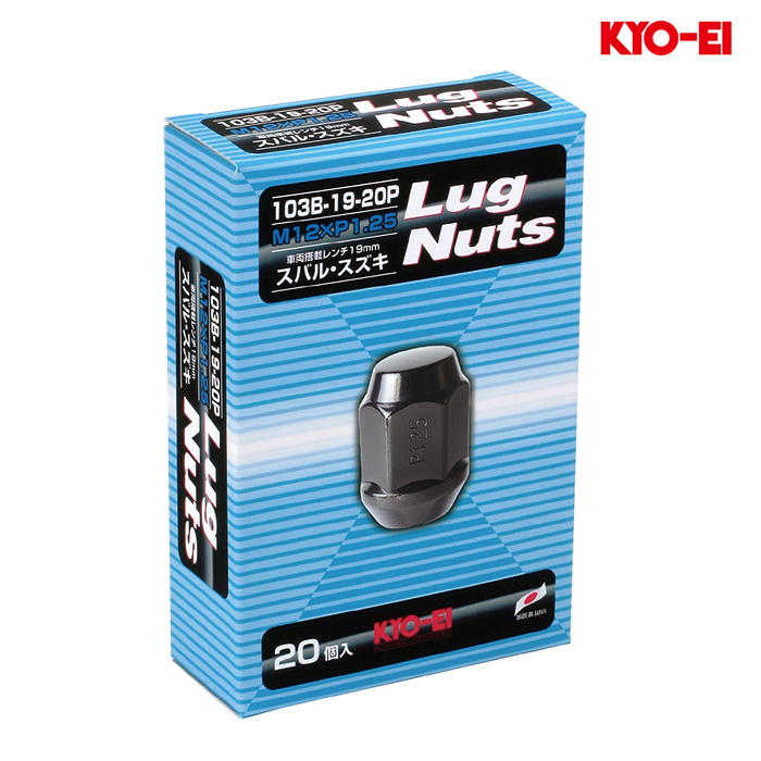 KYO-EI ���O�i�b�g M12XP1.25 19HEX �u���b�N 1�Z�b�g(20����)