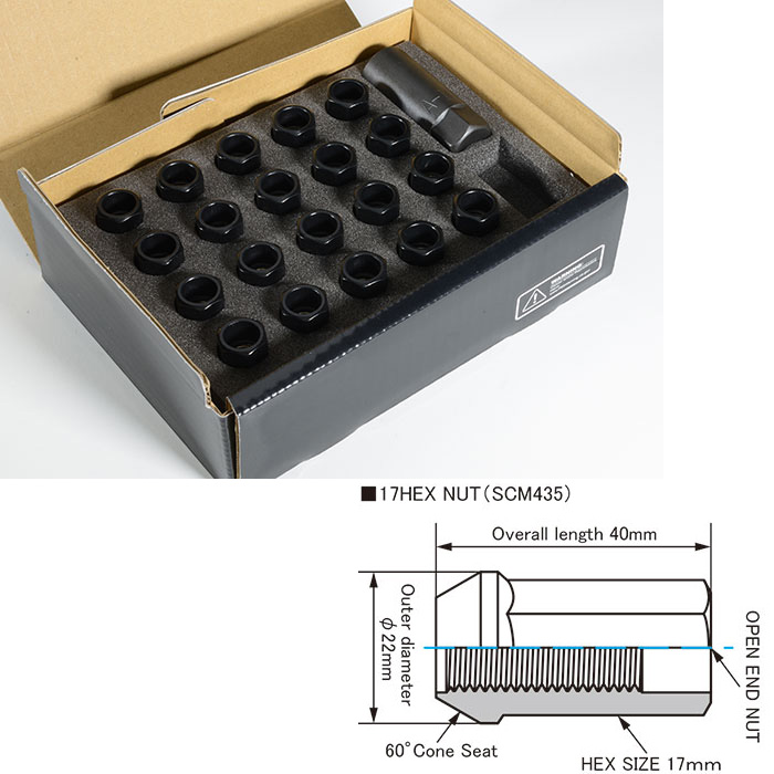 KYO-EI キックス レーシングナット M12×P1.25 通常ナットのみのセット