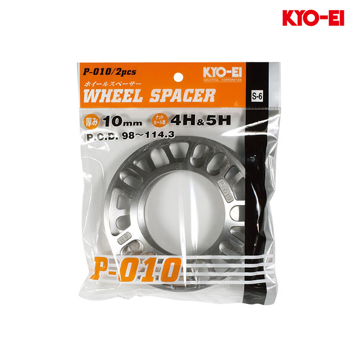 KYO-EI �z�C�[���X�y�[�T�[ 10mm 5H�E4H�}���` 98-114.3 1�Z�b�g(2����)