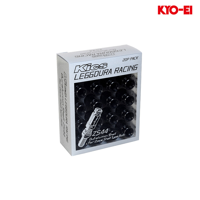 KYO EI キックスレデューラレーシング ボルト ZS44 アルミシェルのみ ブラック 1セット(20個入り) :kyo ei 837:カーピットアイドル