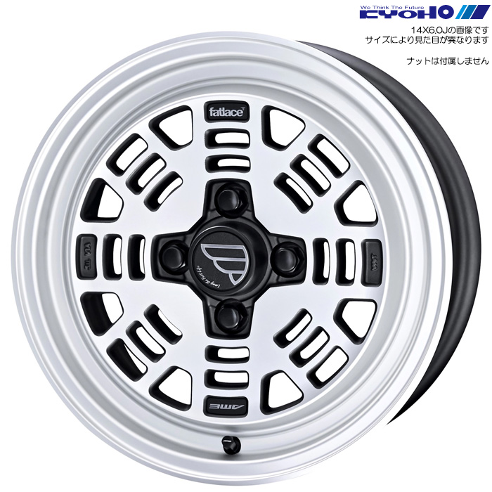 KYOHO FATLACE FZ01 4本 17×7.0J+45 4H 114.3 φ75 NICKEL(ニッケル：マットダークガンメタ×ポリッシュ) FZ177045HN