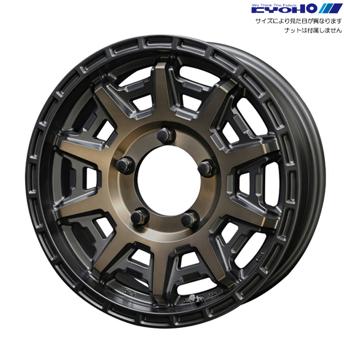 KYOHO PPX D10X ブラック/ブロンズ 1本 16×5.5J+22 5H 139.7 φ108.3 PPX D10X ブラック/ポリッシュ/マットブロンズクリア PD165522TBZ