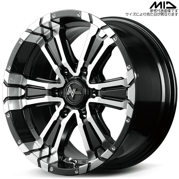 MID NITRO POWER CROSS CLAW 1{ 17×6.5J+38 6H 139.7 106.1 nCG[X 200n  ubN^bN+~[Jbg