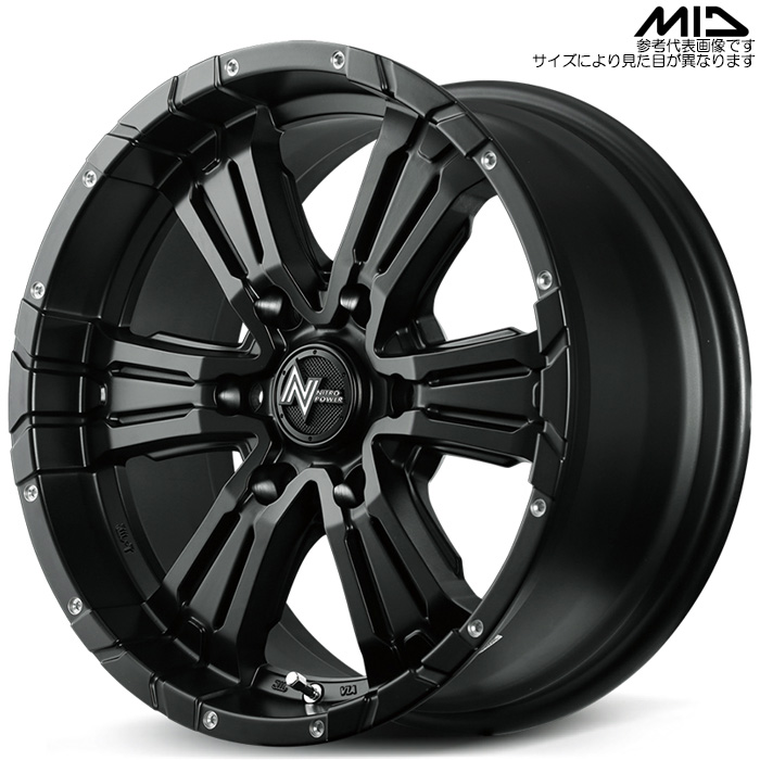 MID NITRO POWER CROSS CLAW 4{ 16×6.5J+38 6H 139.7 106.1 nCG[X 200n  Z~OXubN+sAXhh