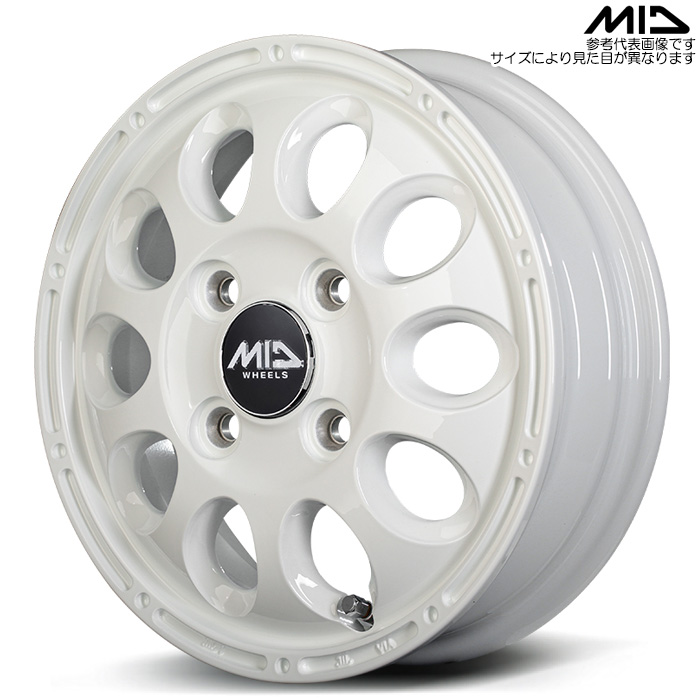 マルカサービス MID GAIA-X ホワイト 4本 12×4.00B+42 4H 100 φ67