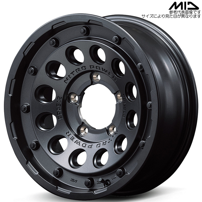 MID NITRO POWER H12 SHOTGUN 4{ 16×5.5J+20 5H 139.7 108.8 Wj[ JB23W JB64W oubN