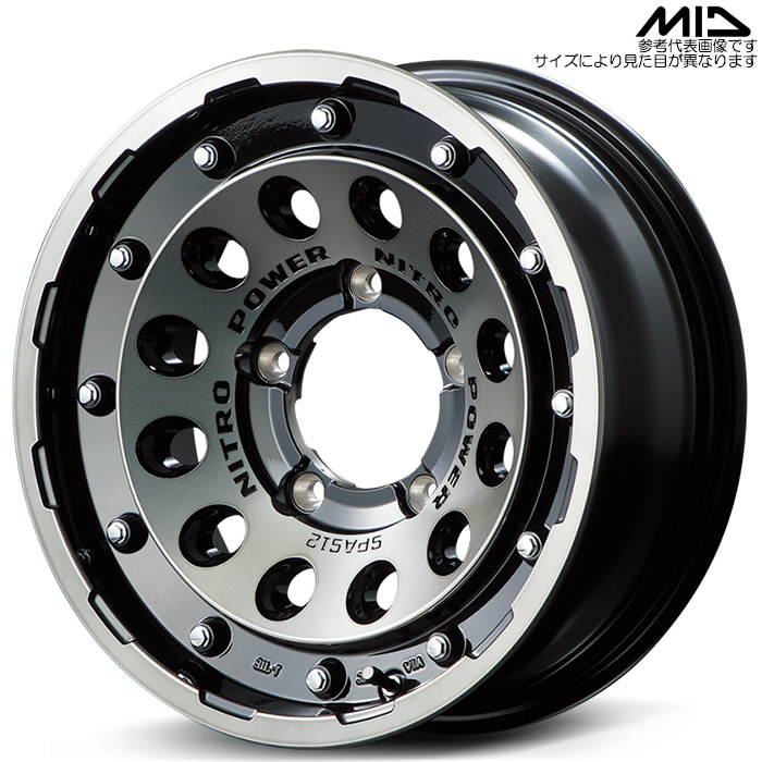 MID NITRO POWER H12 SHOTGUN 1{ 15×6.0J-5 5H 139.7 108.8 Wj[VG JB74W ubNNA/}VjO