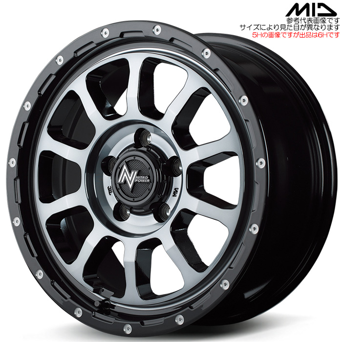 MID NITRO POWER M10 p[VO 1{ 17×6.5J+38 6H 139.7 106.1 nCG[X 200n  ubN/DC+}VjO/ubNNA
